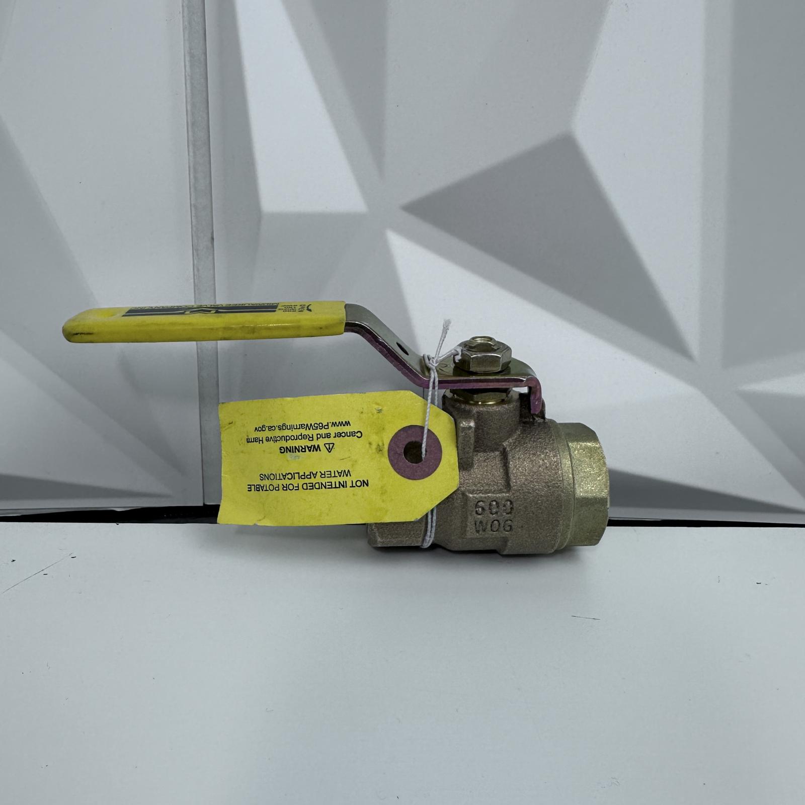 Milwaukee 3/4" Bronze Ball Valve Full Port NPT - Photo 2