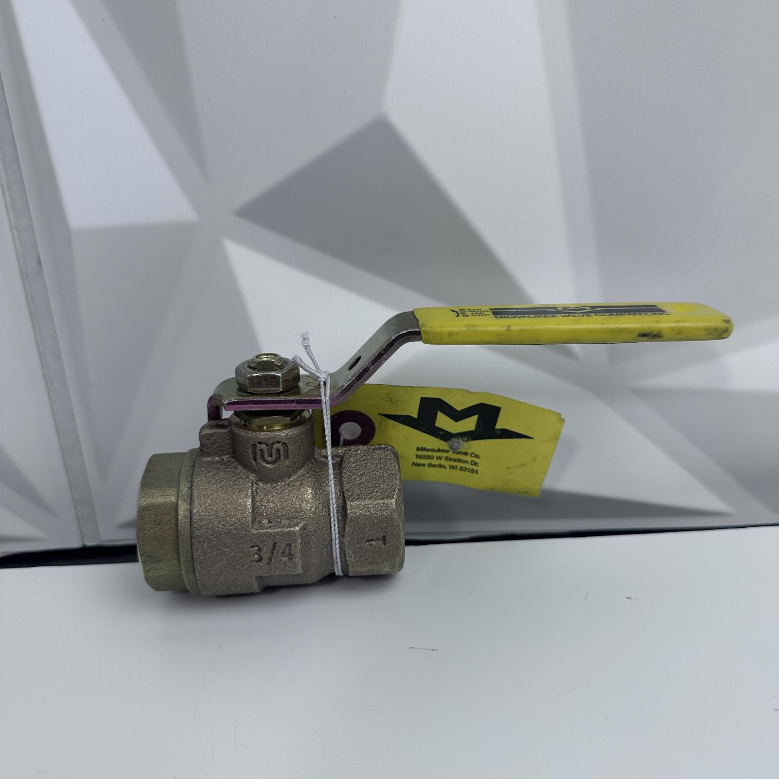 Milwaukee 3/4" Bronze Ball Valve Full Port NPT - Photo 9