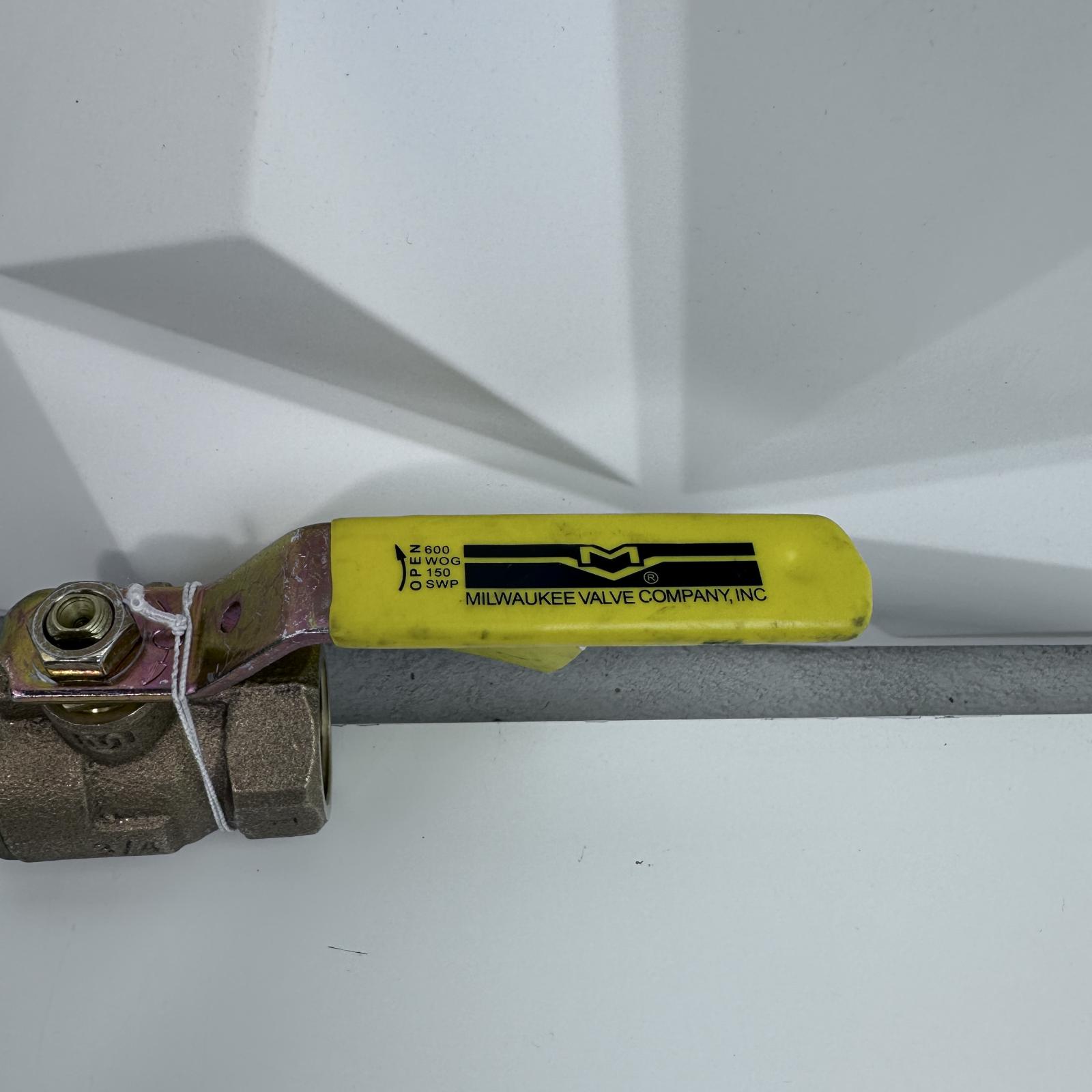 Milwaukee 3/4" Bronze Ball Valve Full Port NPT - Photo 4