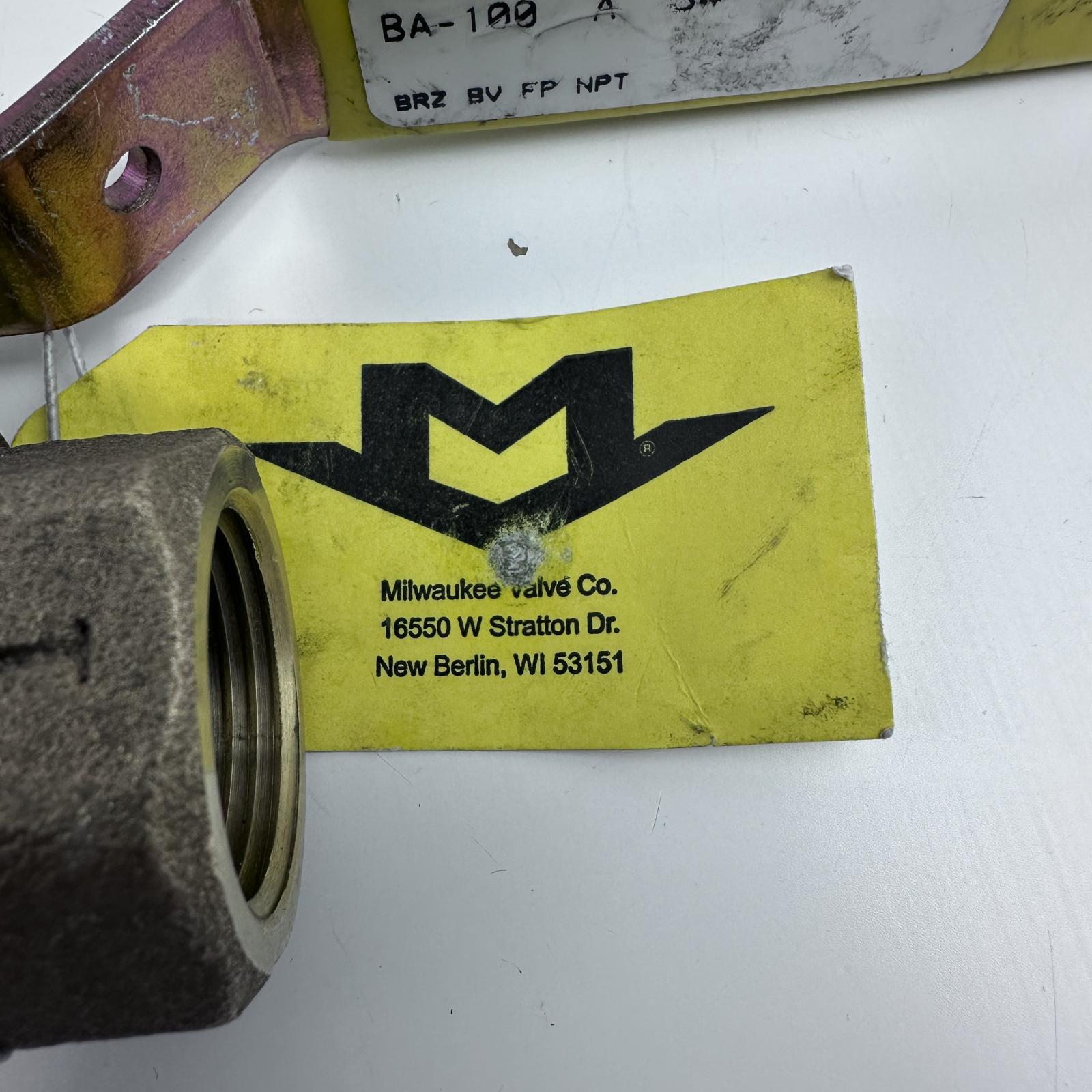 Milwaukee 3/4" Bronze Ball Valve Full Port NPT - Photo 6