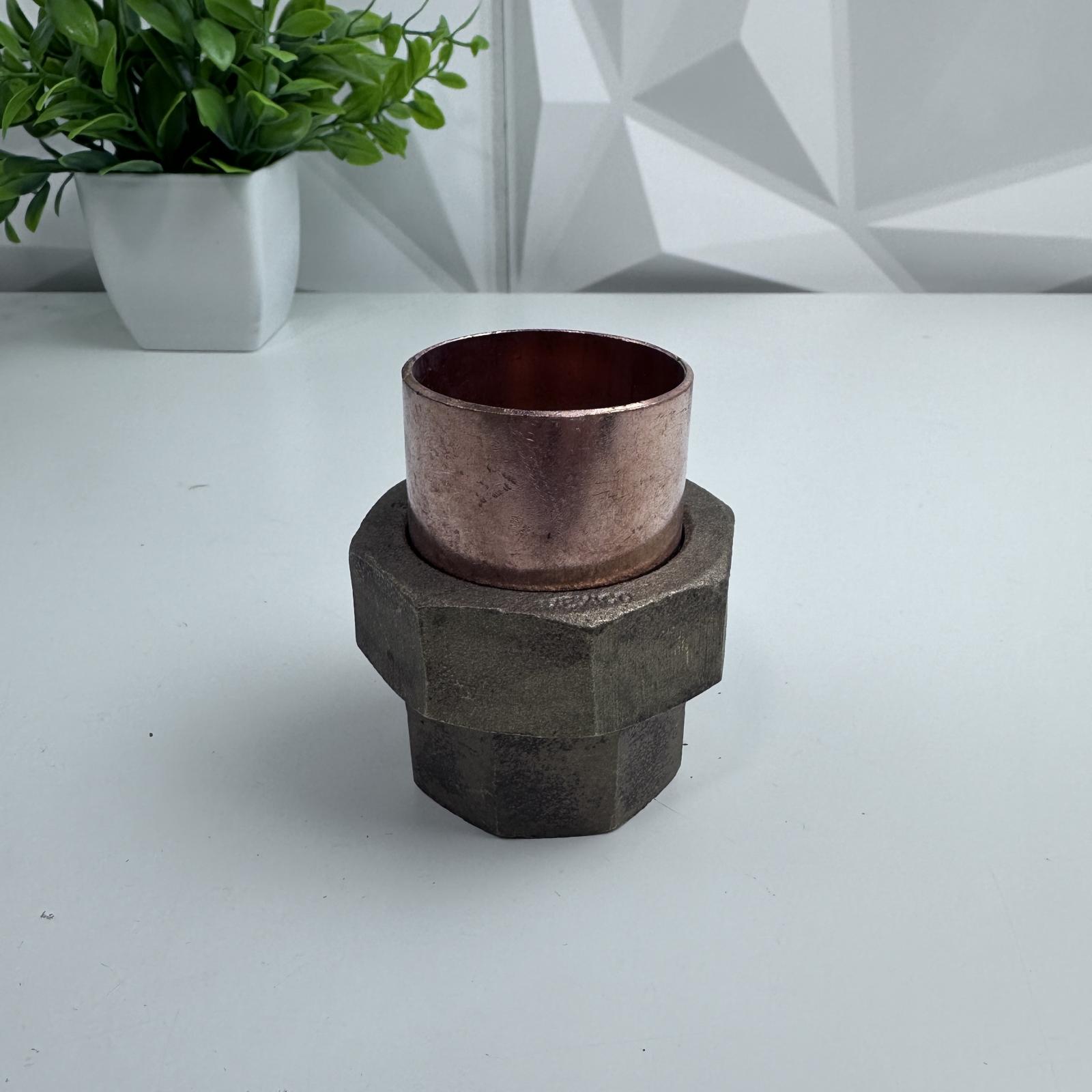 Nibco 1-1/4" Lead-Free Brass Union Pipe Fitting - Photo 2