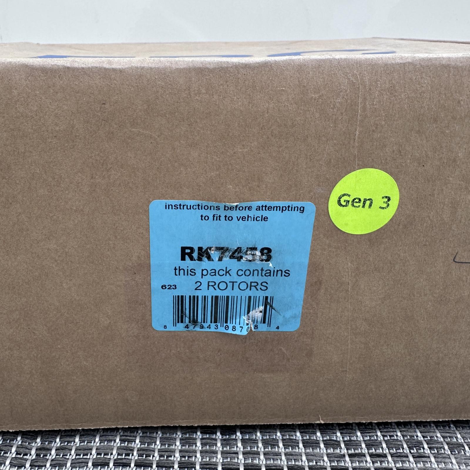 EBC RK7458 RK Series Premium OE Front Brake Rotors Pair for 15-20 Ford F-150 - Photo 5