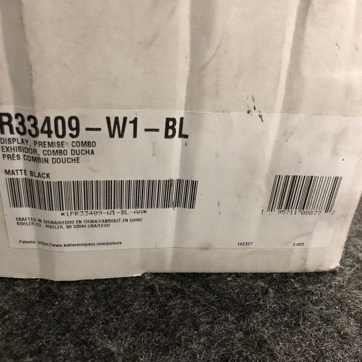 Kohler R33409-W1-BL Premise Combo Shower Display - Matte Black - Photo 2