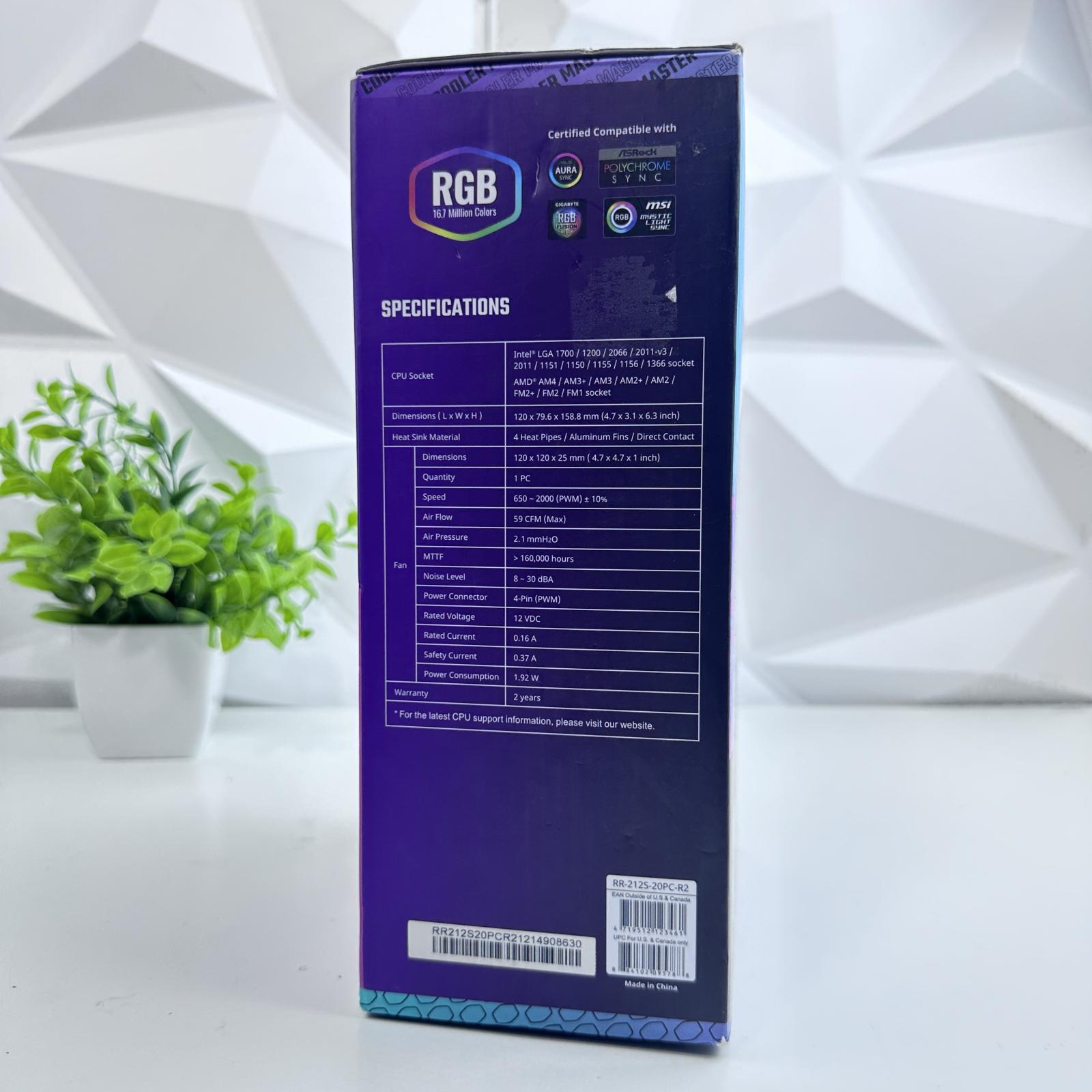 Cooler Master Hyper 212 RGB Black Edition CPU Air Cooler - Photo 3