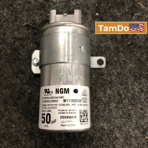 New Genuine OEM Whirlpool Washer Washing Machine Run Capacitor W11395618 at TamDoUS Taylorsville