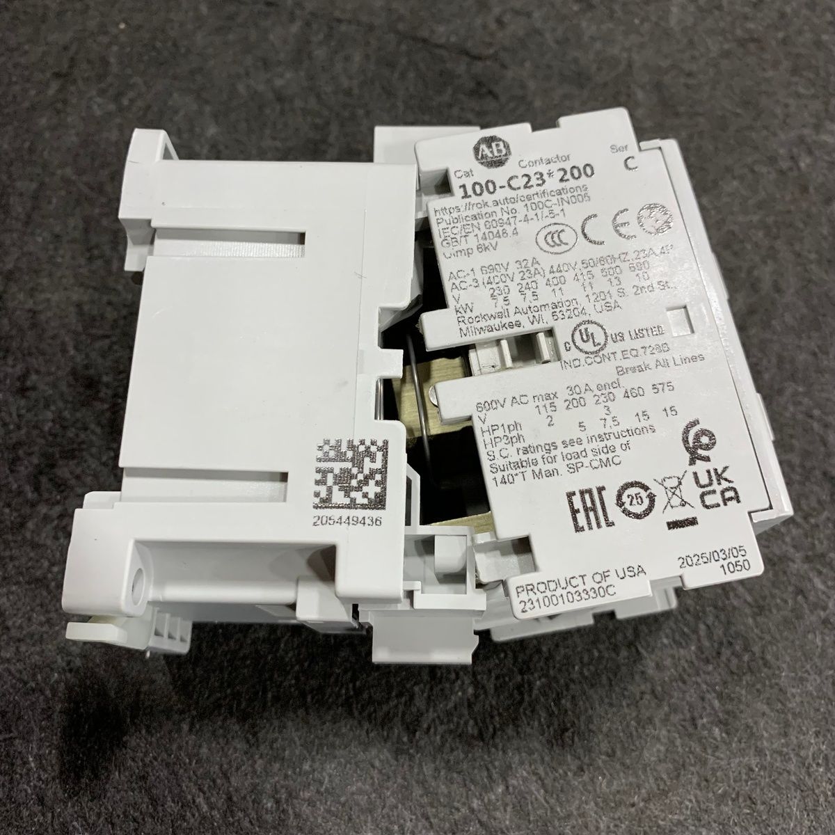 Allen-Bradley 100-C23D200 Contactor 2NO 2NC 120V 60Hz - Photo 4