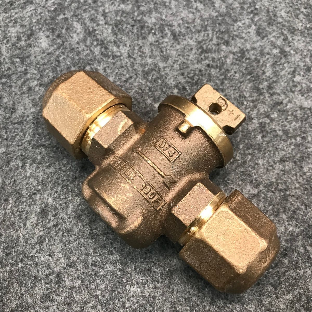 Mueller Mark II Oriseal 3/4" Meter Stop Valve Compression Ends - Photo 2