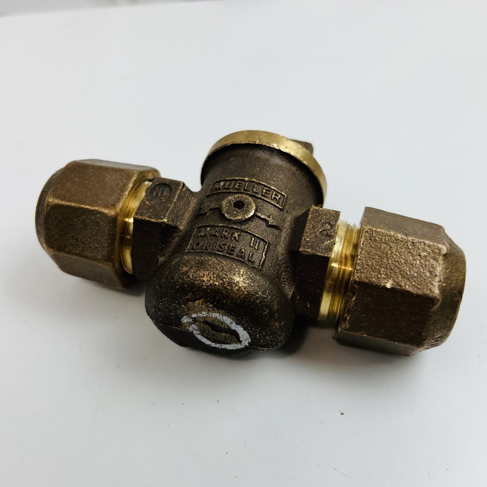 Mueller Mark II Oriseal 3/4" Meter Stop Valve Compression Ends - Photo 3