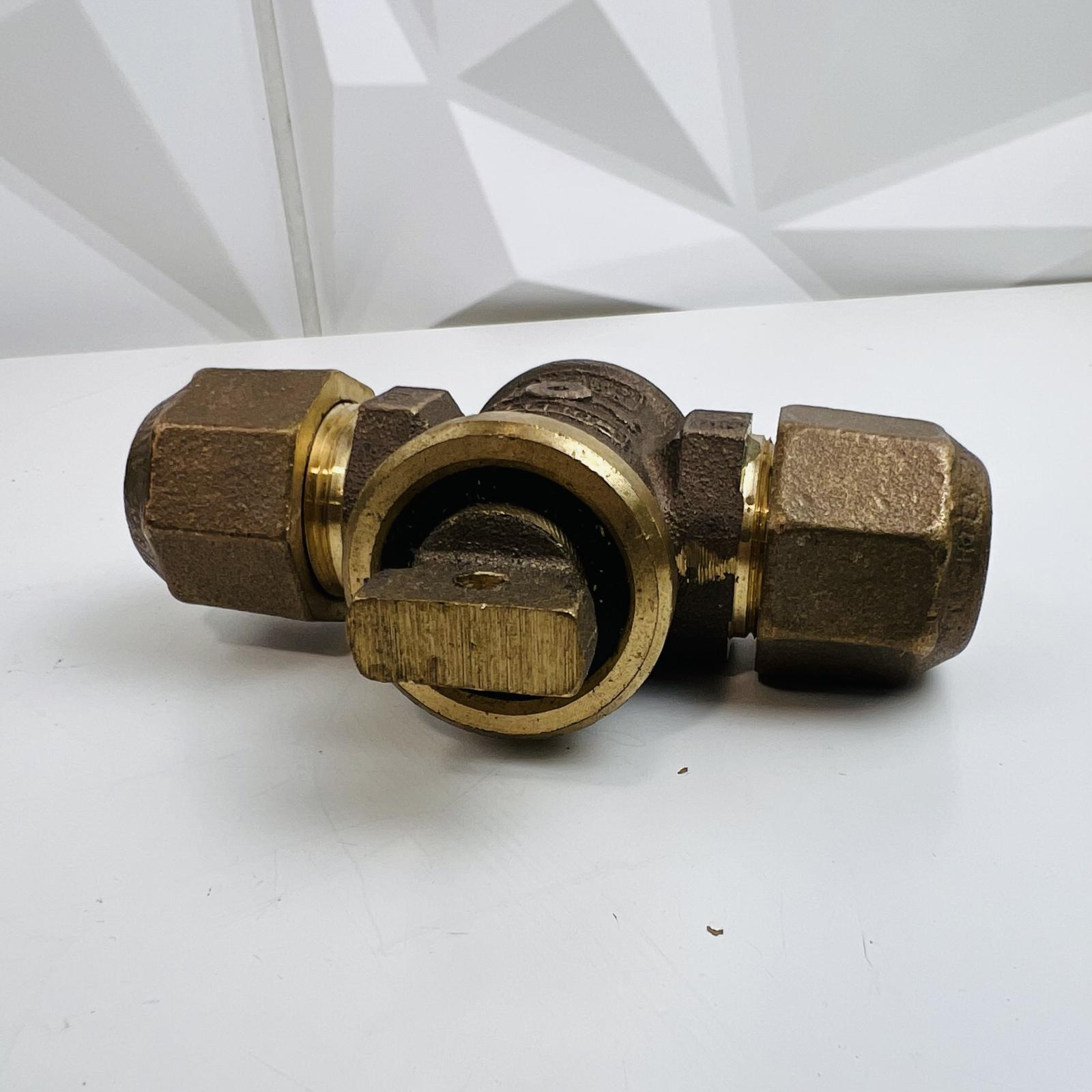 Mueller Mark II Oriseal 3/4" Meter Stop Valve Compression Ends - Photo 4