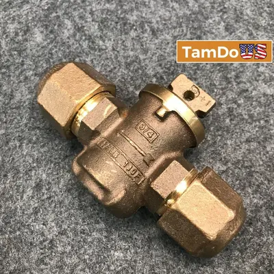 Mueller Mark II Oriseal 3/4" Meter Stop Valve Compression Ends at Hydraulics, Pneumatics & Plumbing in new condition