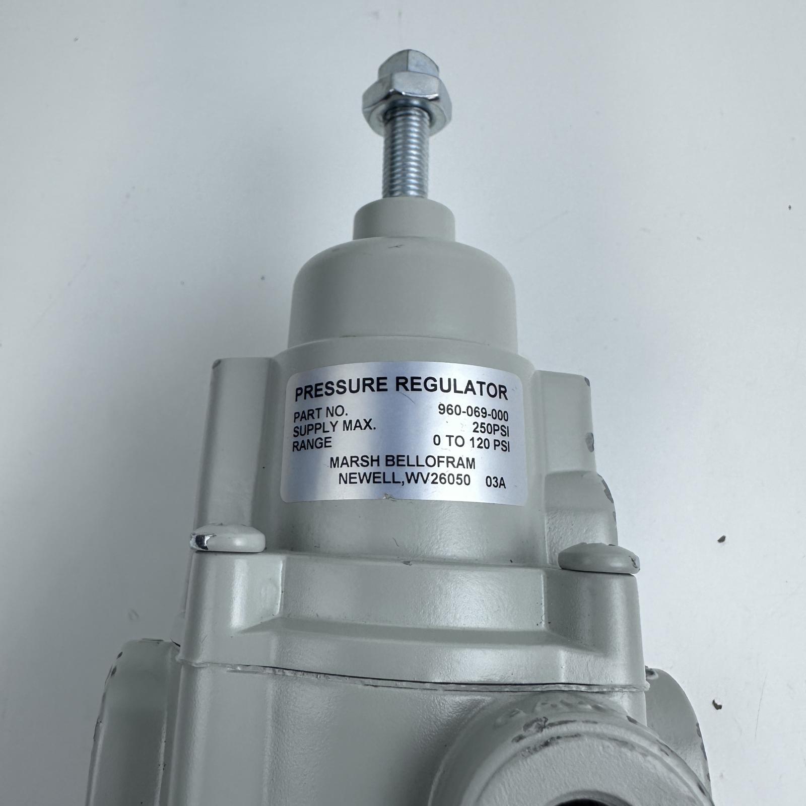 Marsh Bellofram Pressure Regulator 960-069-000, 0-120 PSI, Max 250PSI - Photo 6