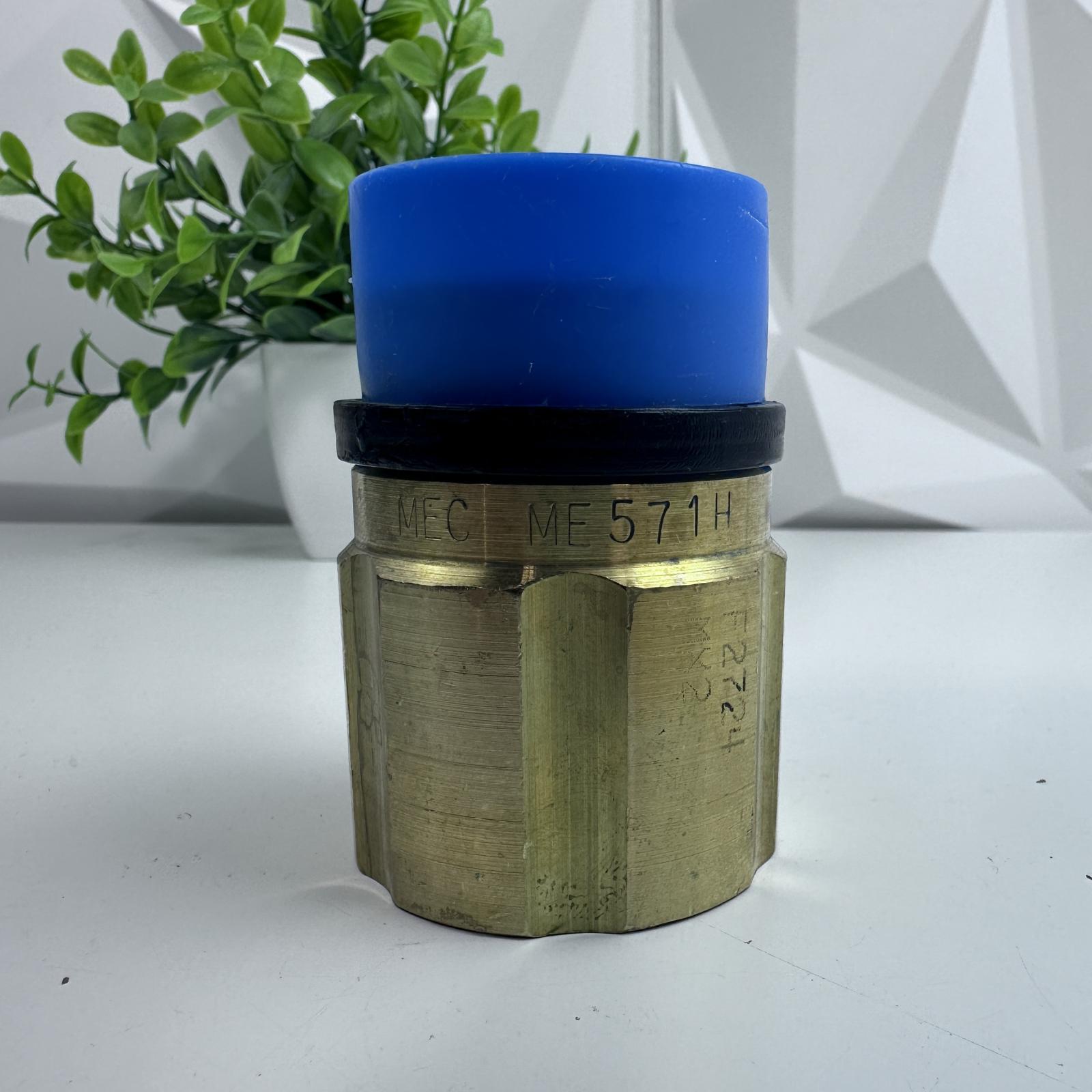 MEC ME571H High Capacity Hose End Swivel Check Adapter Valve Propane LPG - Photo 2