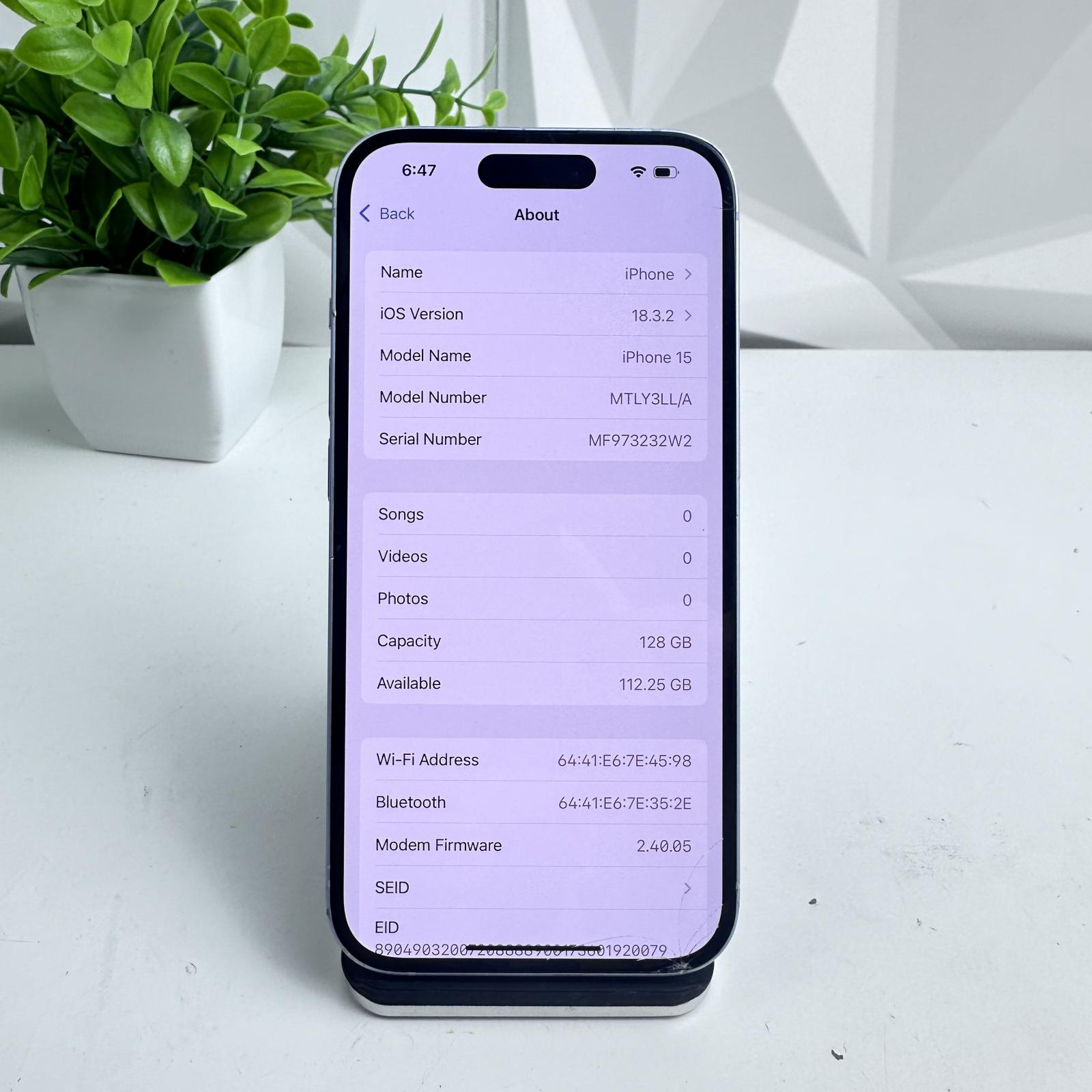 iPhone 15, 128GB, Blue, Unlocked - Photo 8