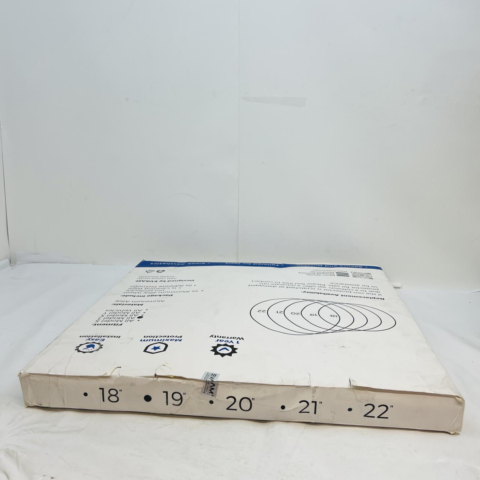 EVAAAM 19" Wheel Rim Protector for Tesla Model 3, Aluminum Alloy, Red - Photo 5