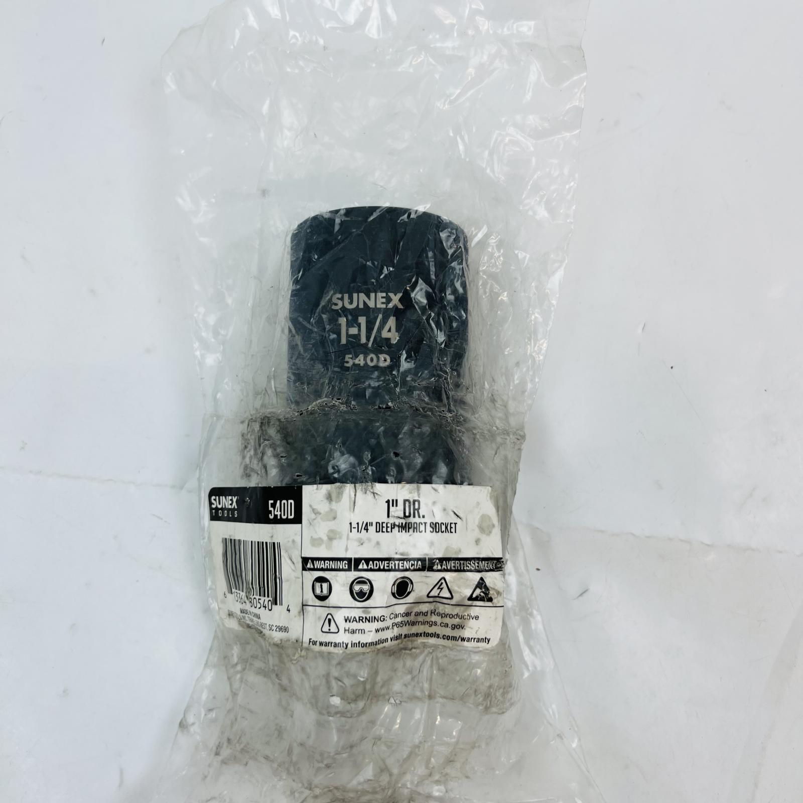 Sunex 540D 1" Drive Deep 6-Point Impact Socket 1-1/4" - Photo 4