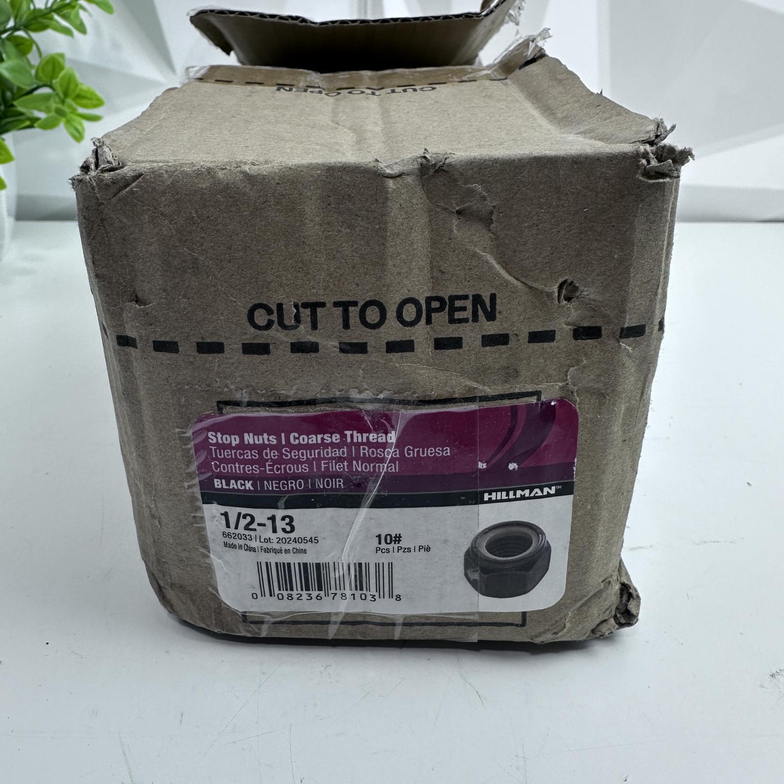 Hillman 1/2-13 Black Phosphate Nylon Insert Stop Nuts - Photo 2