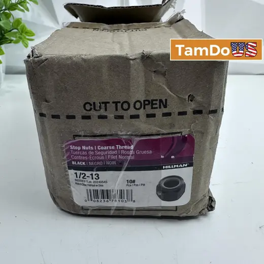 Hillman 1/2-13 Black Phosphate Nylon Insert Stop Nuts at TamDoUS Taylorsville