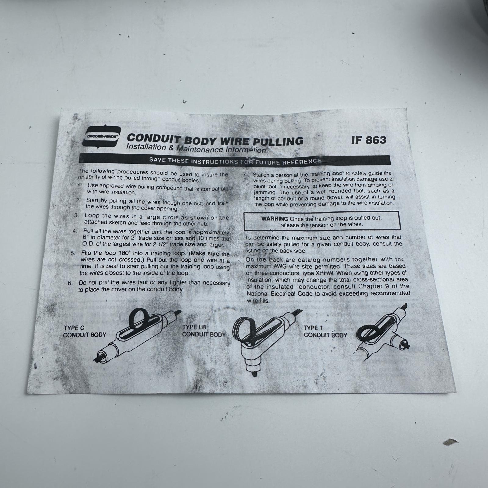 EATON TB57 1-1/2" Conduit Outlet Body, Type T, Aluminum, Threaded - Photo 9