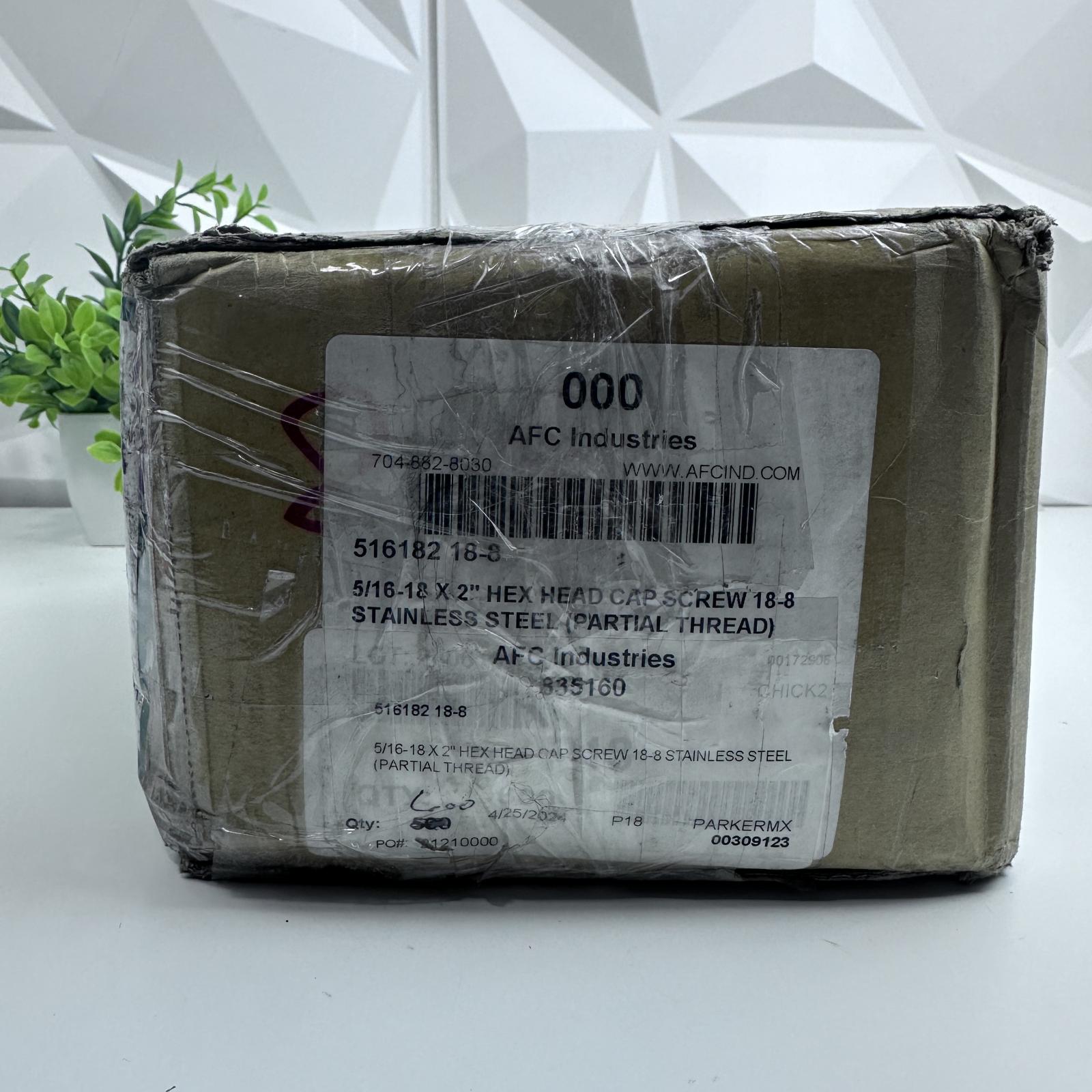 AFC 5/16-18 x 2" Hex Head Cap Screws, Qty 500 - Photo 2