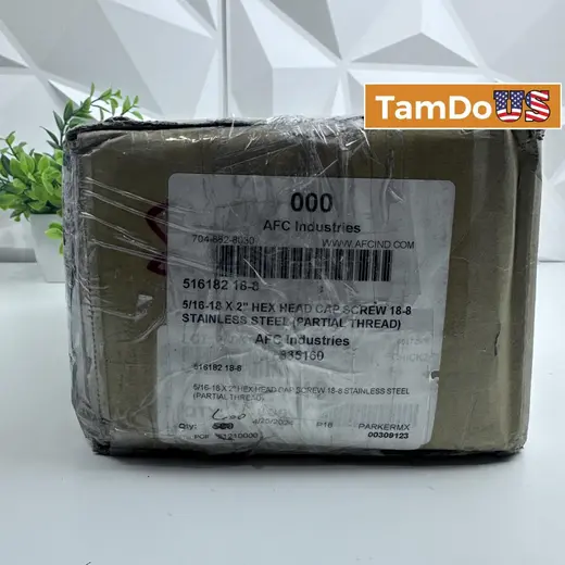 AFC 5/16-18 x 2" Hex Head Cap Screws, Qty 500 at TamDoUS Taylorsville