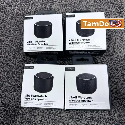 (4 ea) Ondigo Vibe II Microtech Wireless Speaker, Stereo Sound, 6H Playtime at TamDoUS Taylorsville