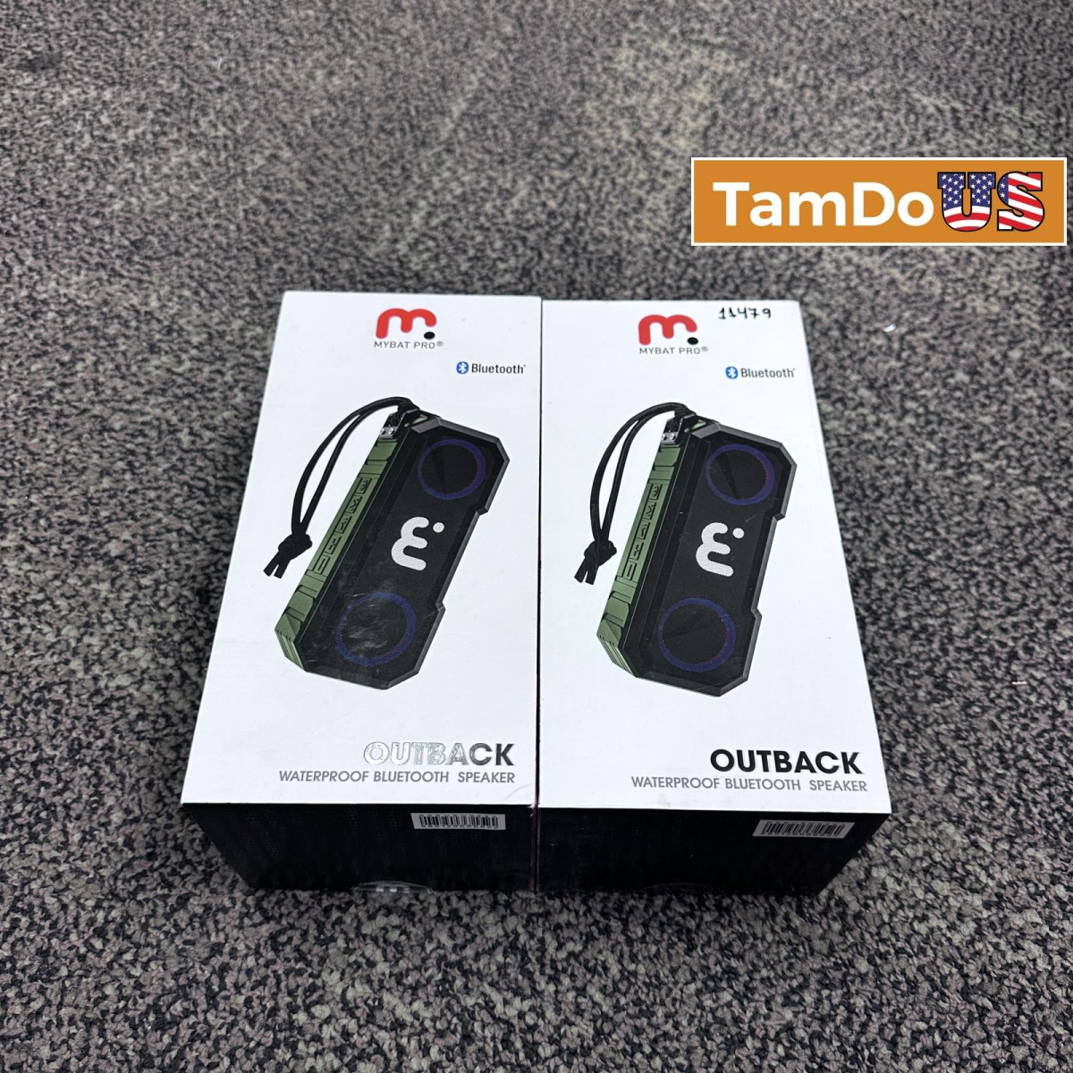 (2ea) MyBat Pro Outback Waterproof Bluetooth Speakers, Rugged Portable, New - Photo 1