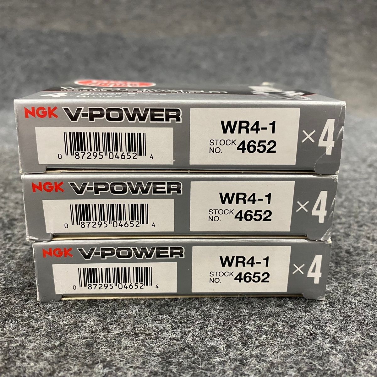 NGK V-Power Spark Plugs WR4-1 Stock #4652 (Qty 12) – NEW, Genuine OEM - Photo 2