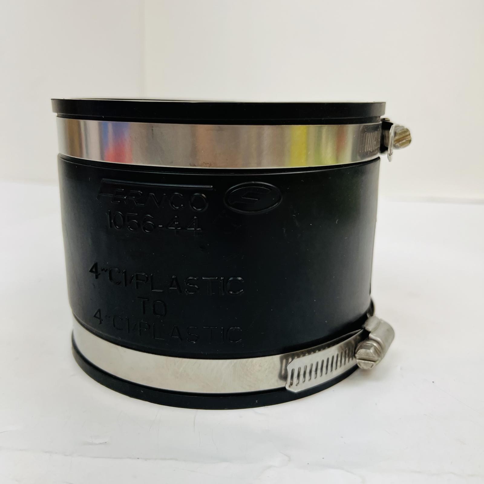 FERNCO 1056-44 Flexible Coupling 4" x 4" Cast Iron, PVC, ABS Pipe Connector - Photo 3