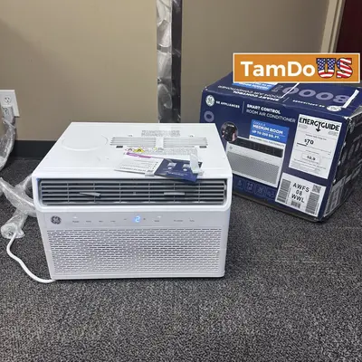 GE 8,000 BTU Smart Electronic Window Air Conditioner at Heating, Cooling & Air in new_open_box condition