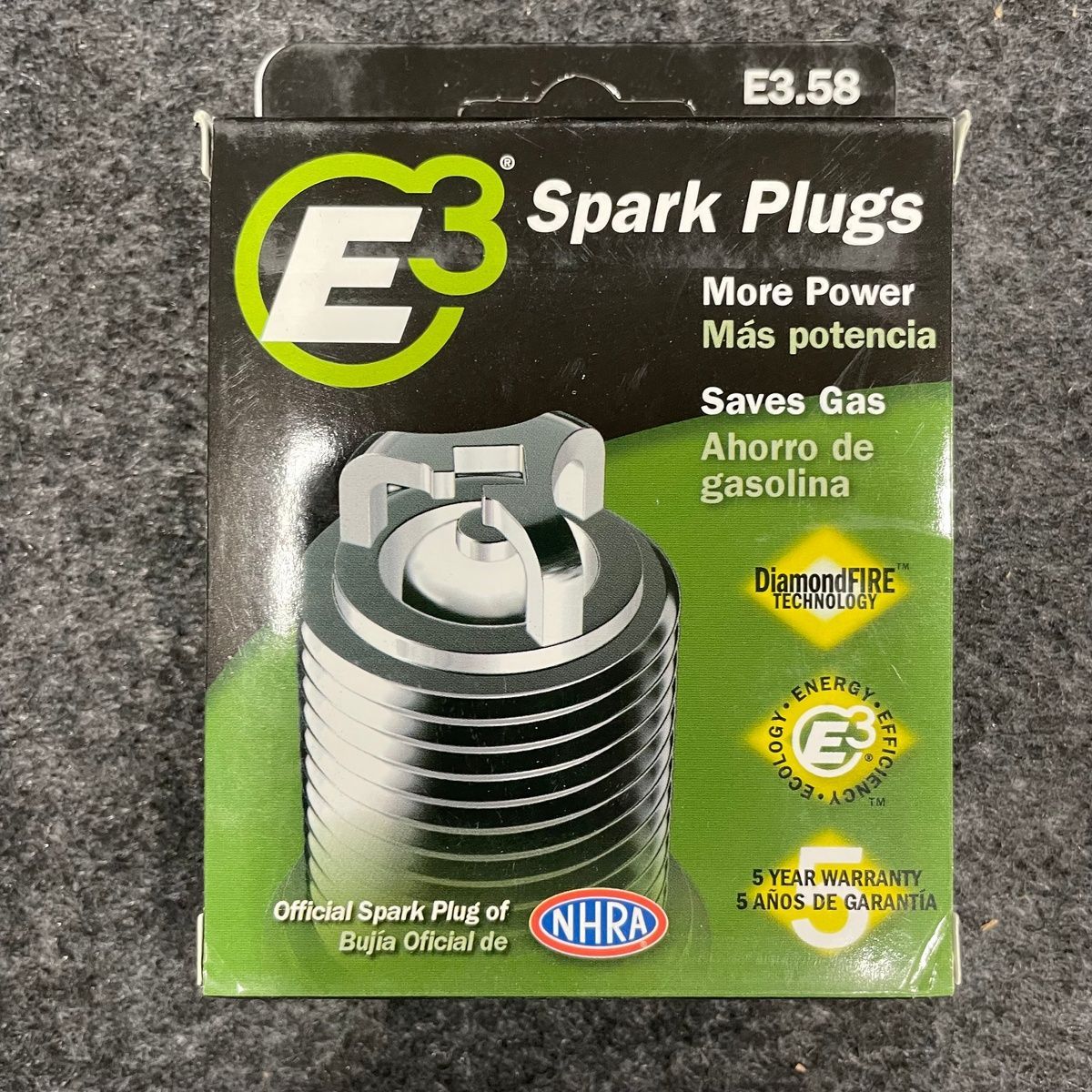 E3.58 Premium Automotive Spark Plugs - 4 Pack - Photo 2