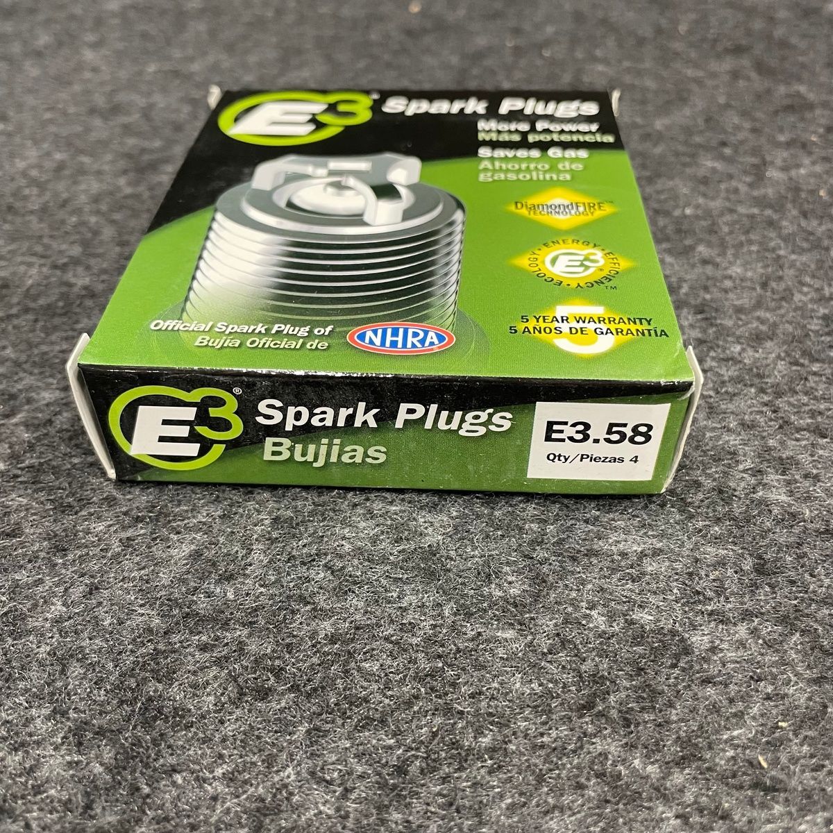 E3.58 Premium Automotive Spark Plugs - 4 Pack - Photo 3