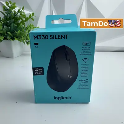 Logitech M330 SILENT Wireless Optical Mouse with USB Nano Receiver at Keyboards, Mice & Pointers in new_open_box condition