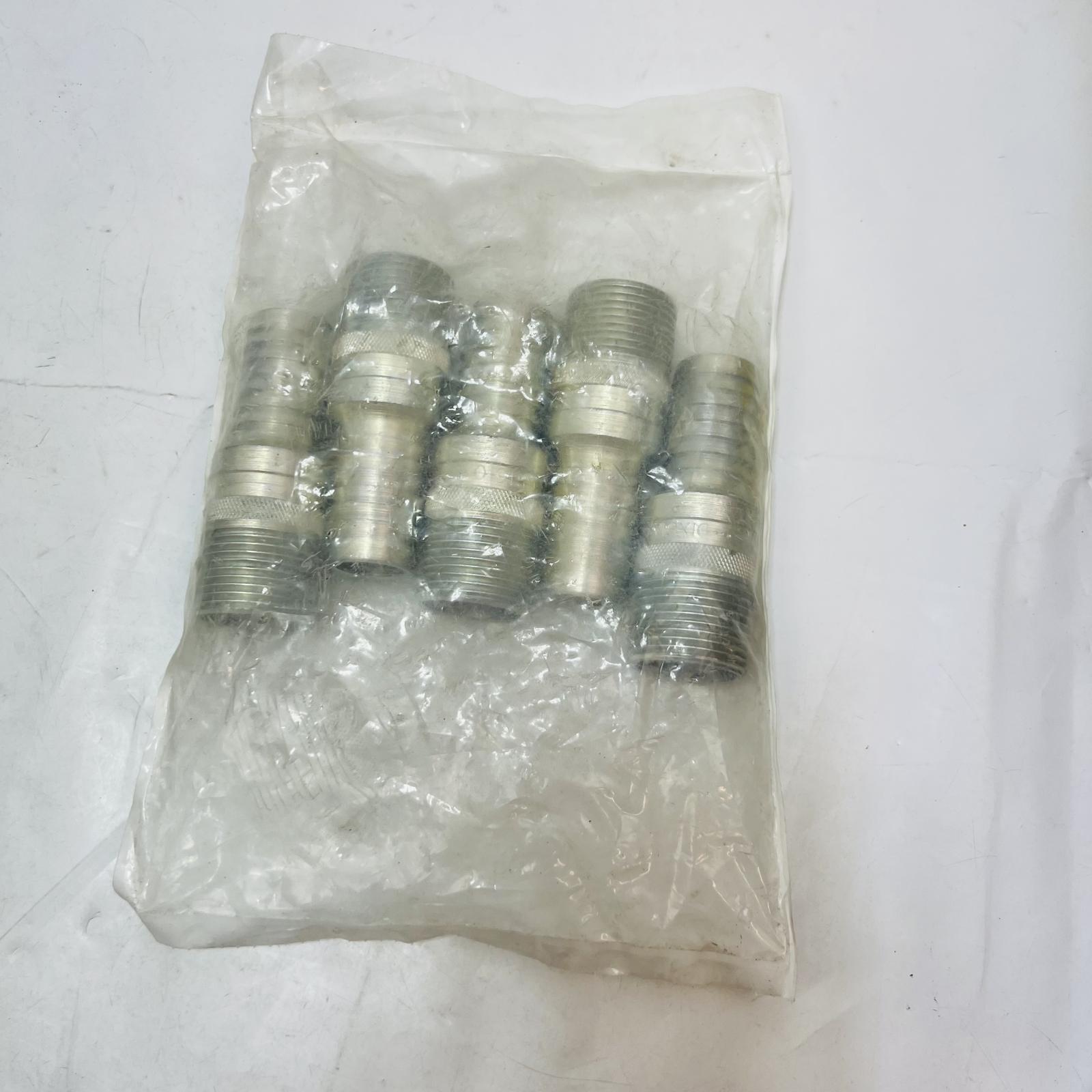 King Combination 1-1/4" Pipe x Hose Nipple, 5-Pack - Photo 2