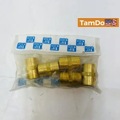 TFC Brass Pipe Fitting Coupling 1/4" NPT Heavy Duty, 5-Pack at Fasteners & Hardware in new condition
