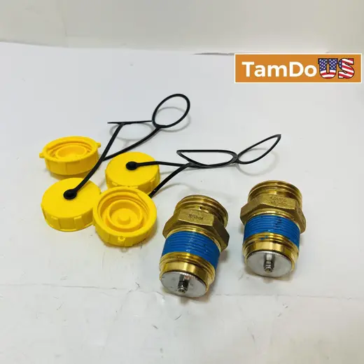 2x Hydraulic Coupler ISO-A 25bar Brass Quick Connect + Dust Caps at TamDoUS Taylorsville