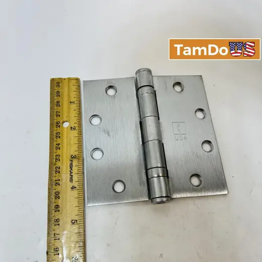 Lot of 2 Commercial Stainless Steel Hinges, 4.5"x4.5" & 6"x4" at TamDoUS Taylorsville