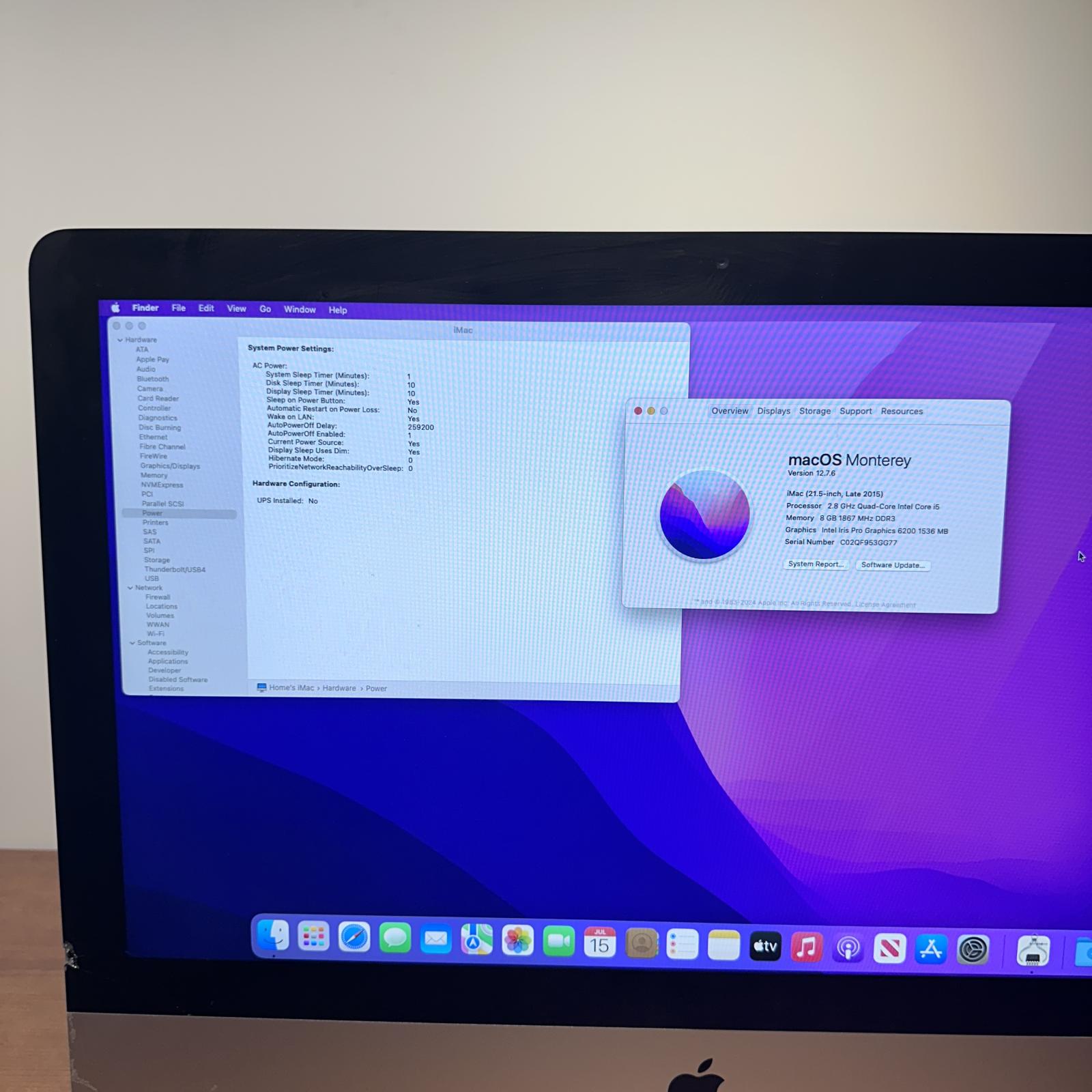 iMac 21.5-inch, Late 2015 Intel Quad-Core i5, 8GB, 1TB Storage - Photo 8