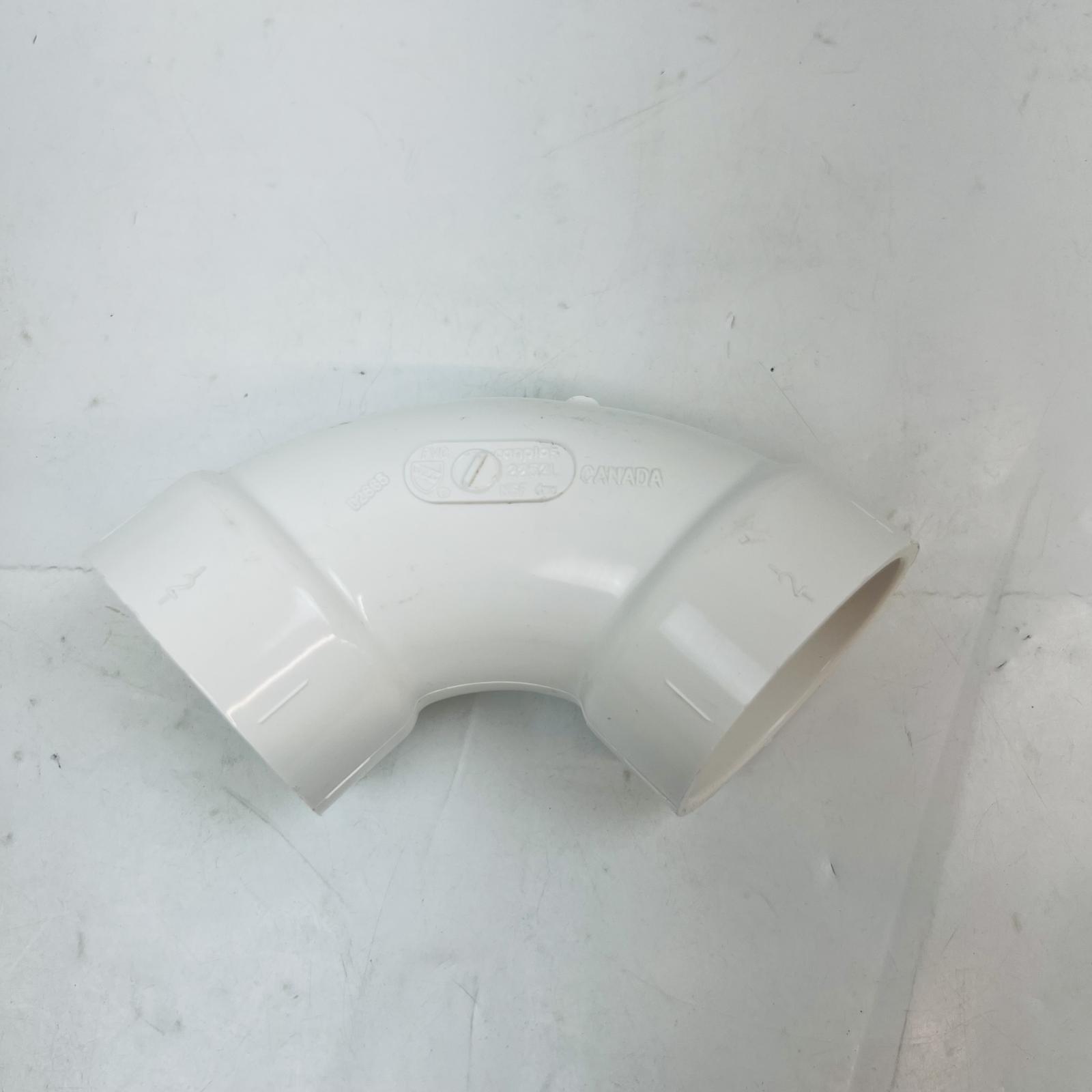 Canplas 4" PVC 90-Degree DWV Elbow Fitting - Photo 2