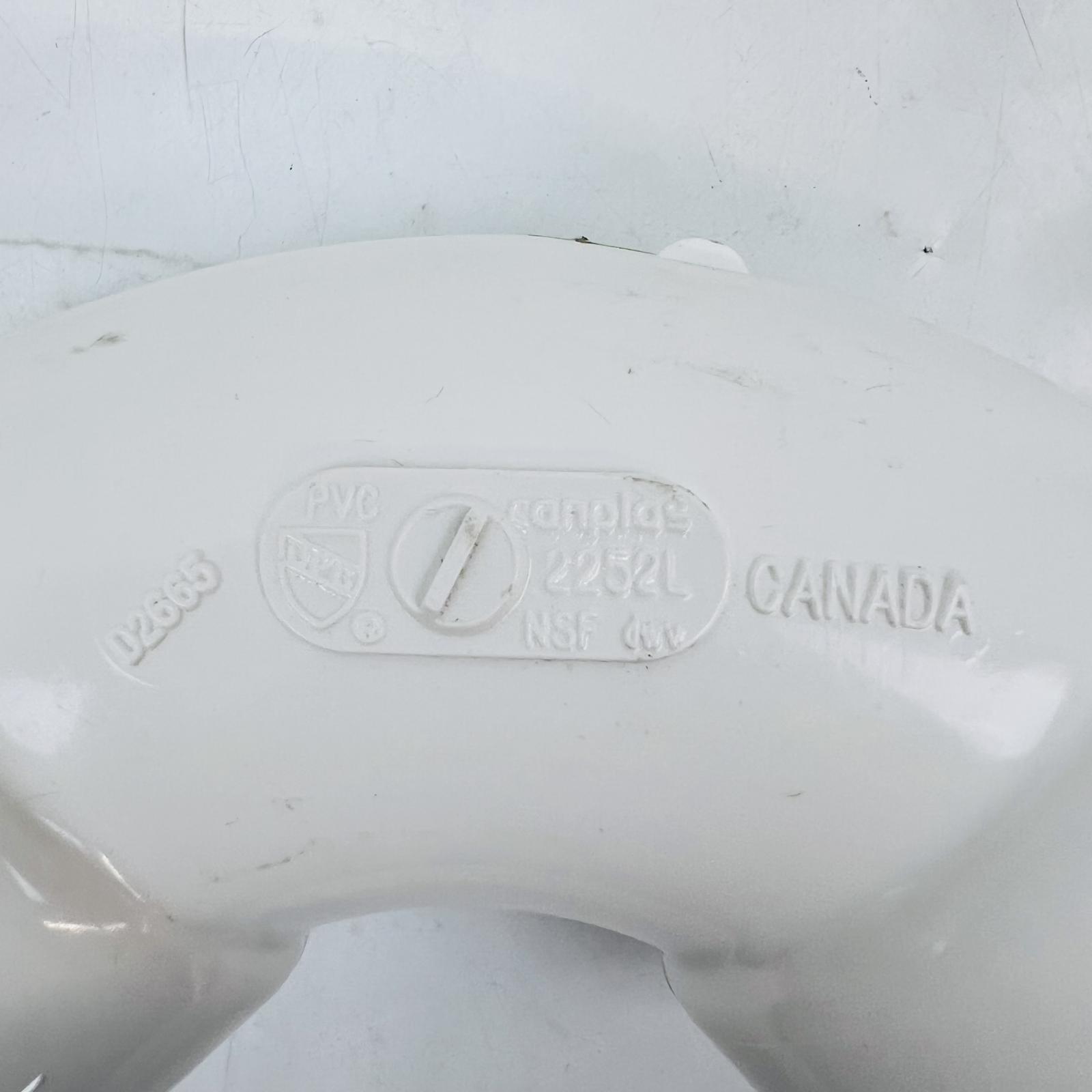 Canplas 4" PVC 90-Degree DWV Elbow Fitting - Photo 4