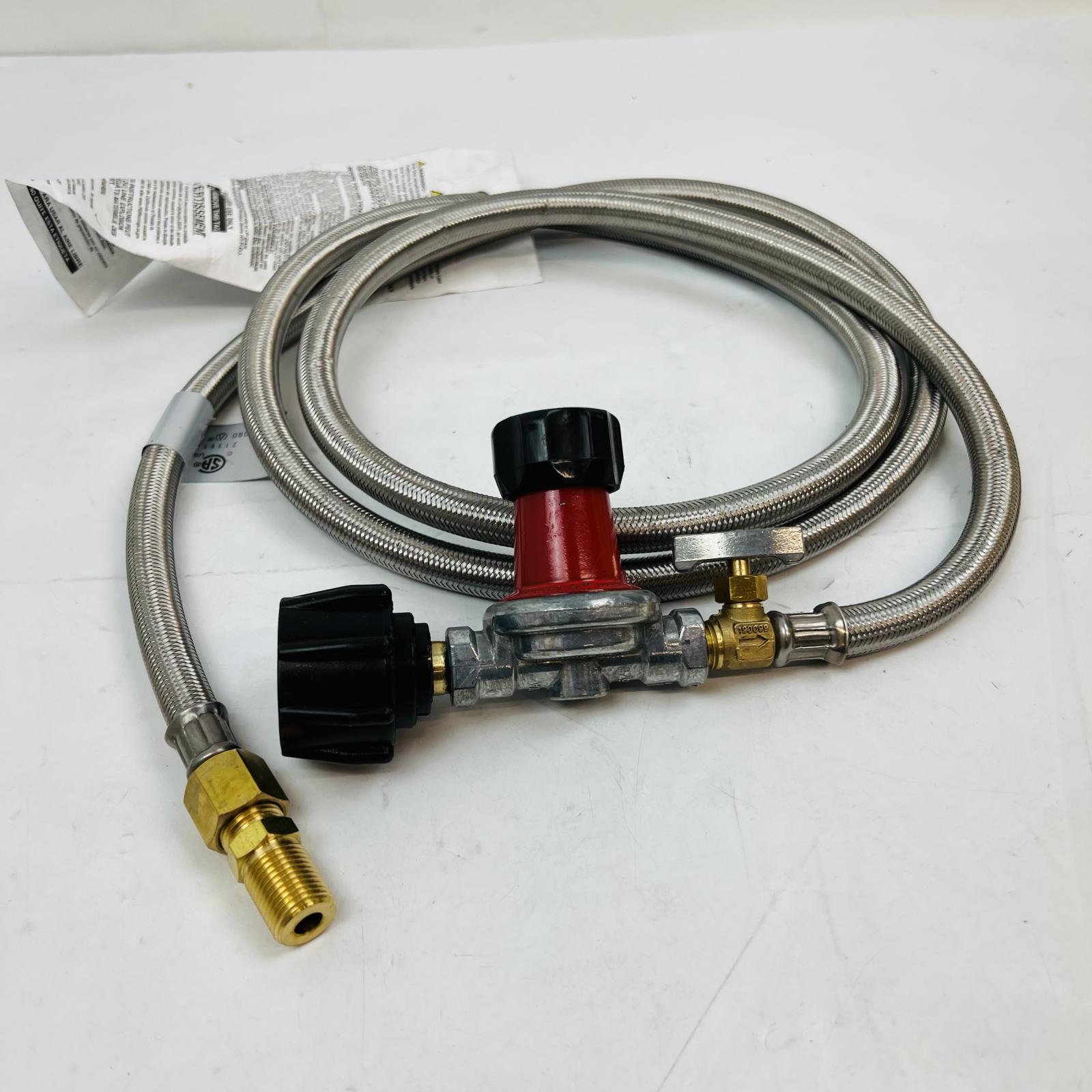 Stainless Steel Braided Propane Hose & Regulator Kit - Photo 2