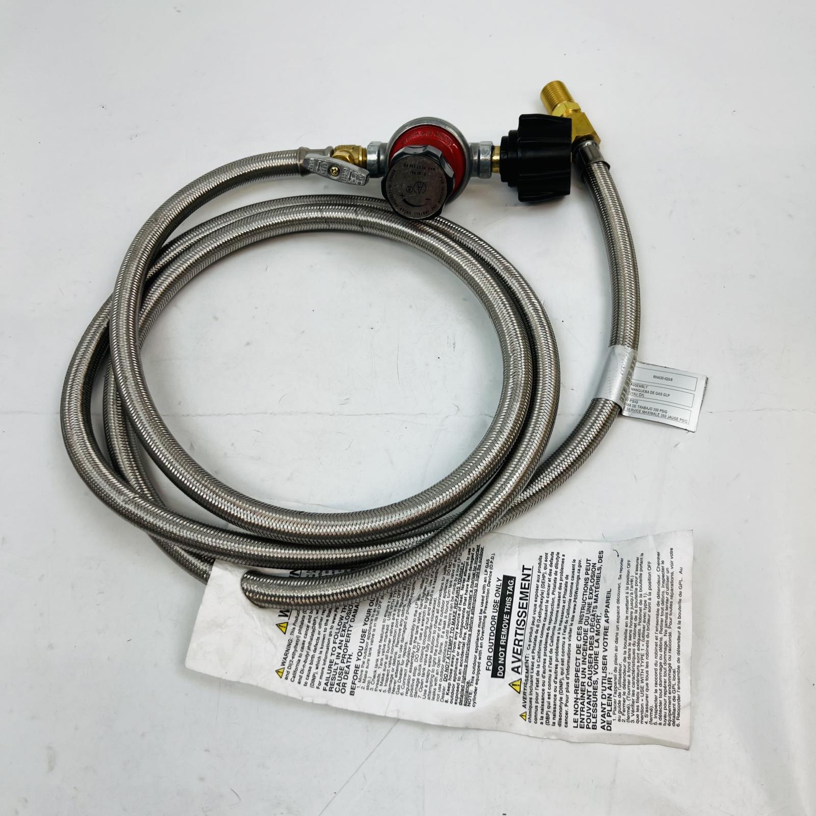 Stainless Steel Braided Propane Hose & Regulator Kit - Photo 4
