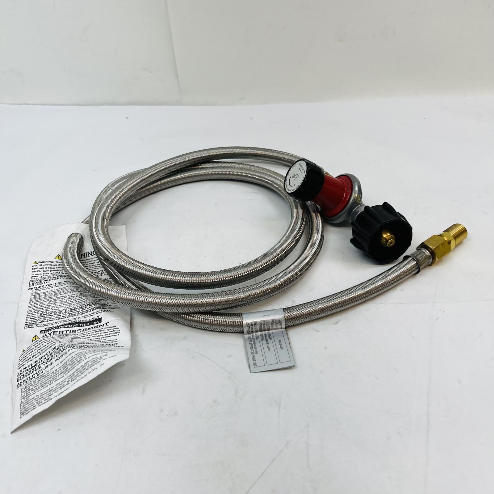 Stainless Steel Braided Propane Hose & Regulator Kit - Photo 3
