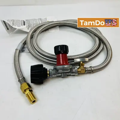 Stainless Steel Braided Propane Hose & Regulator Kit at Automotive Tools & Supplies in new_open_box condition