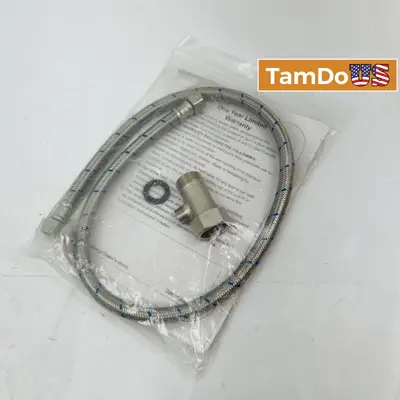 AIM Bidet Installation Kit Flexible Stainless Steel Hose & T-Adapter Valve at Hydraulics, Pneumatics & Plumbing in new condition