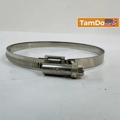 Lot of 10 IDEAL Stainless Steel Hose Clamp LX-100, Adjustable 3" - 4" Diameter at Fasteners & Hardware in new condition