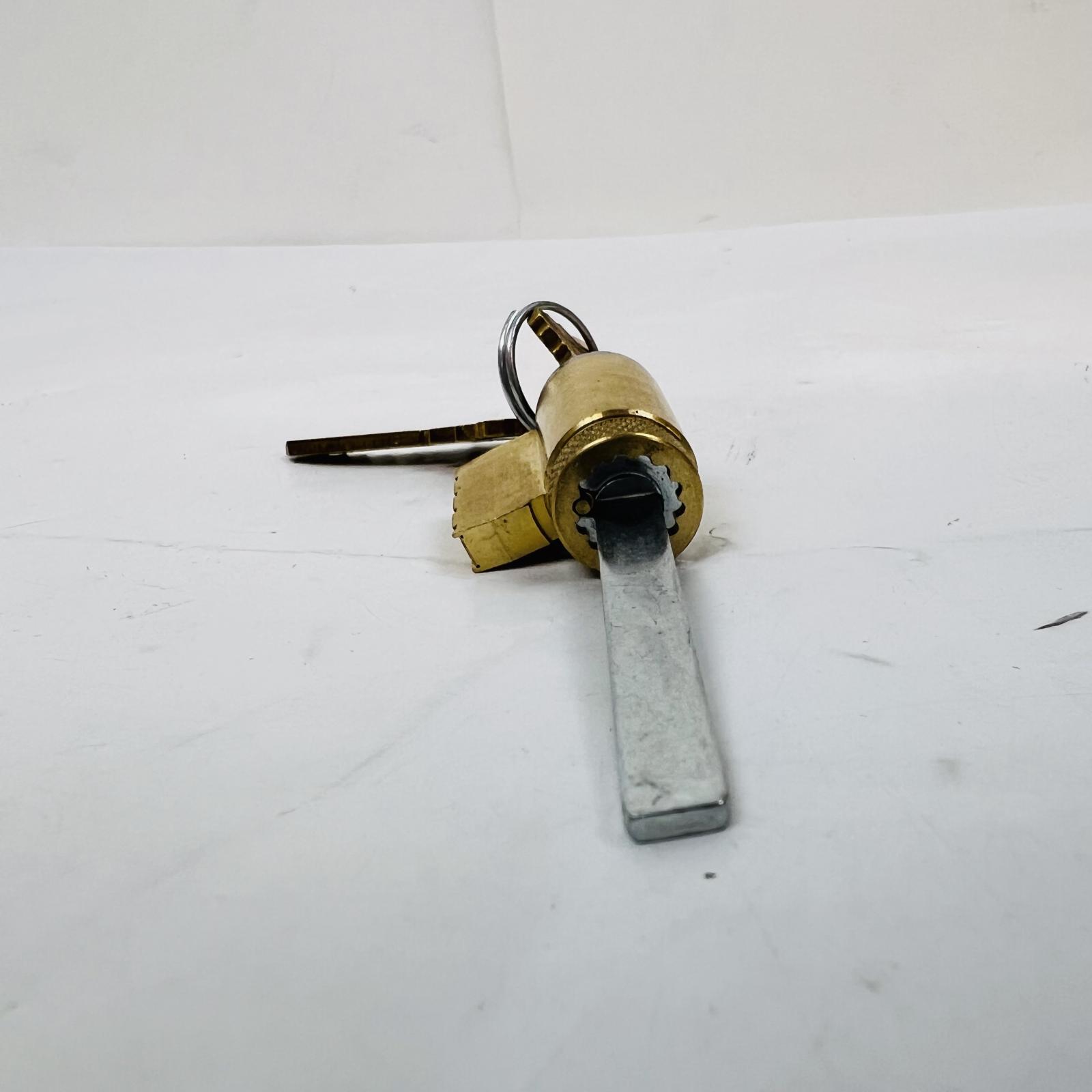 Schlage Lock Cylinder with Keys, Brass Finish, 2.5" Length - Photo 3