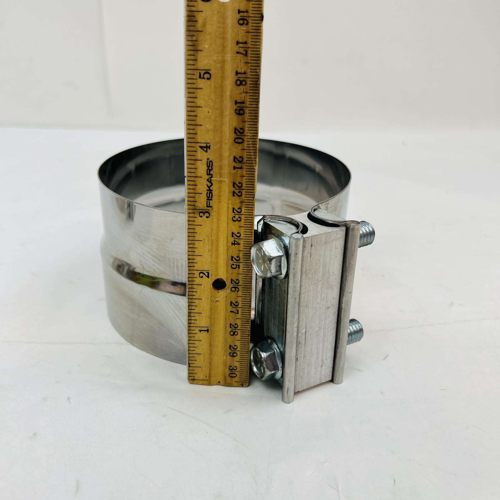 Stainless Steel Exhaust Clamp, Universal Car Pipe Clamp Set - Photo 3