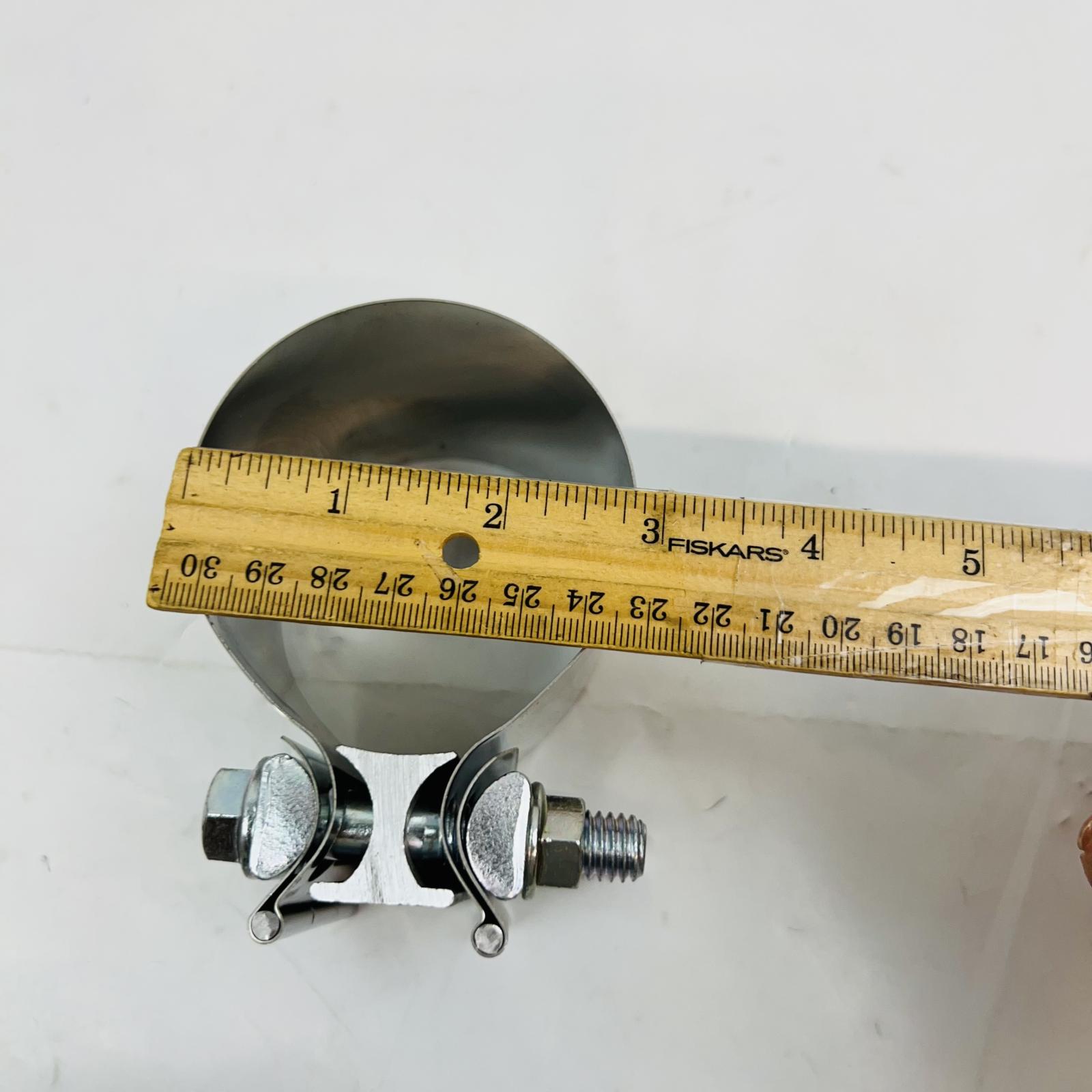 Stainless Steel Exhaust Clamp, Universal Car Pipe Clamp Set - Photo 5