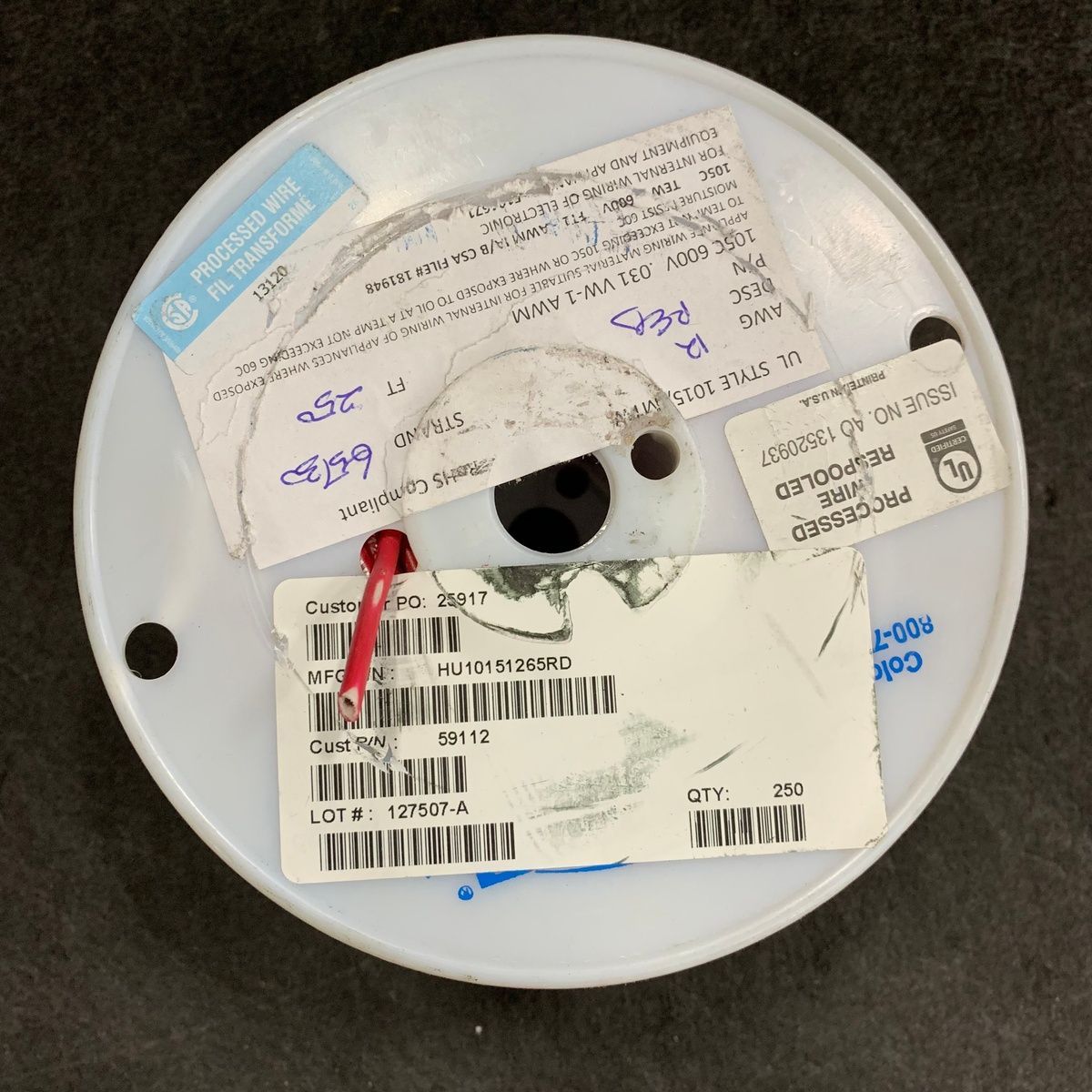 250 Ft. Machine Tool Wire 12 AWG 650 Strands Red - Photo 5