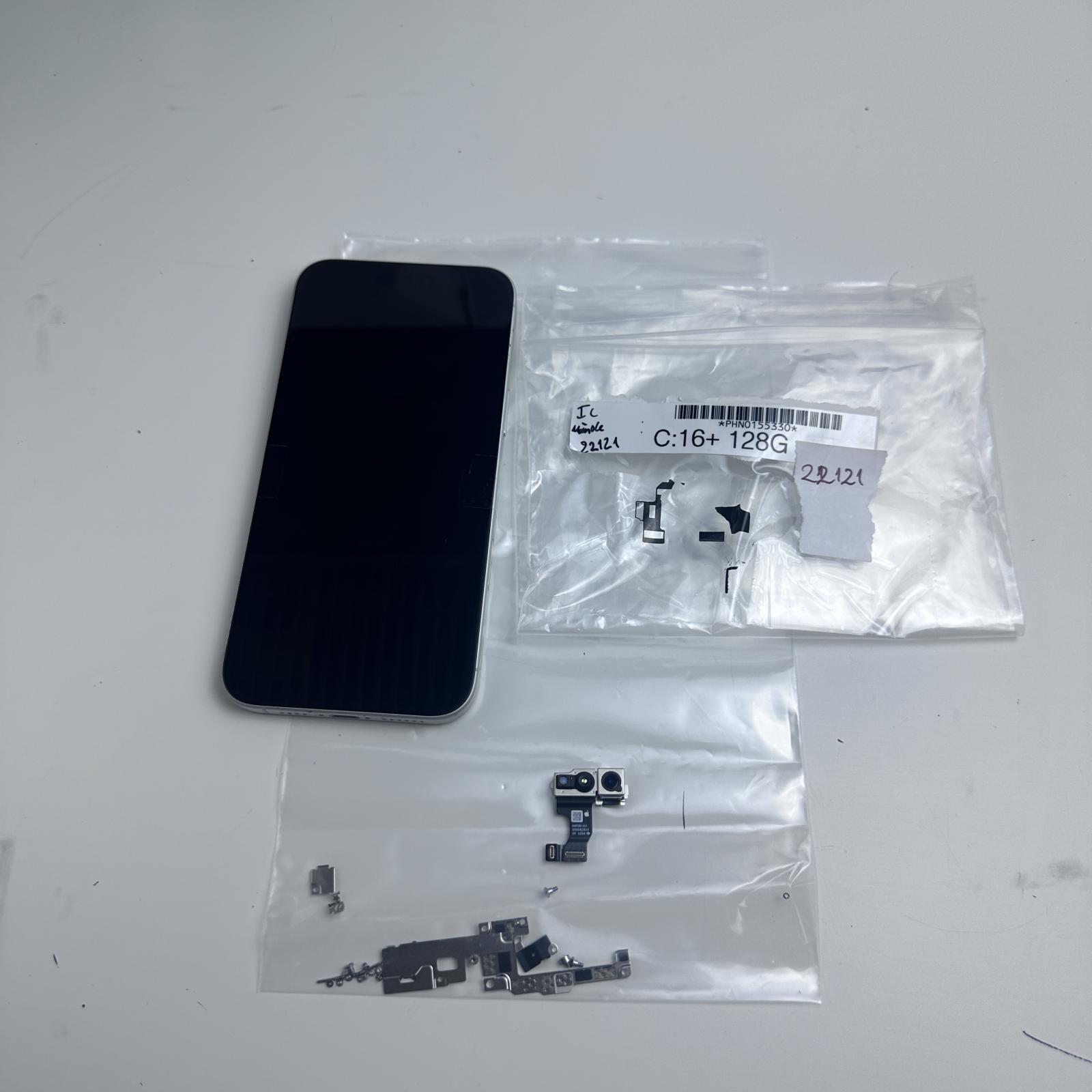 iPhone 16 Plus Full Replacement Parts Kit, White - Photo 10